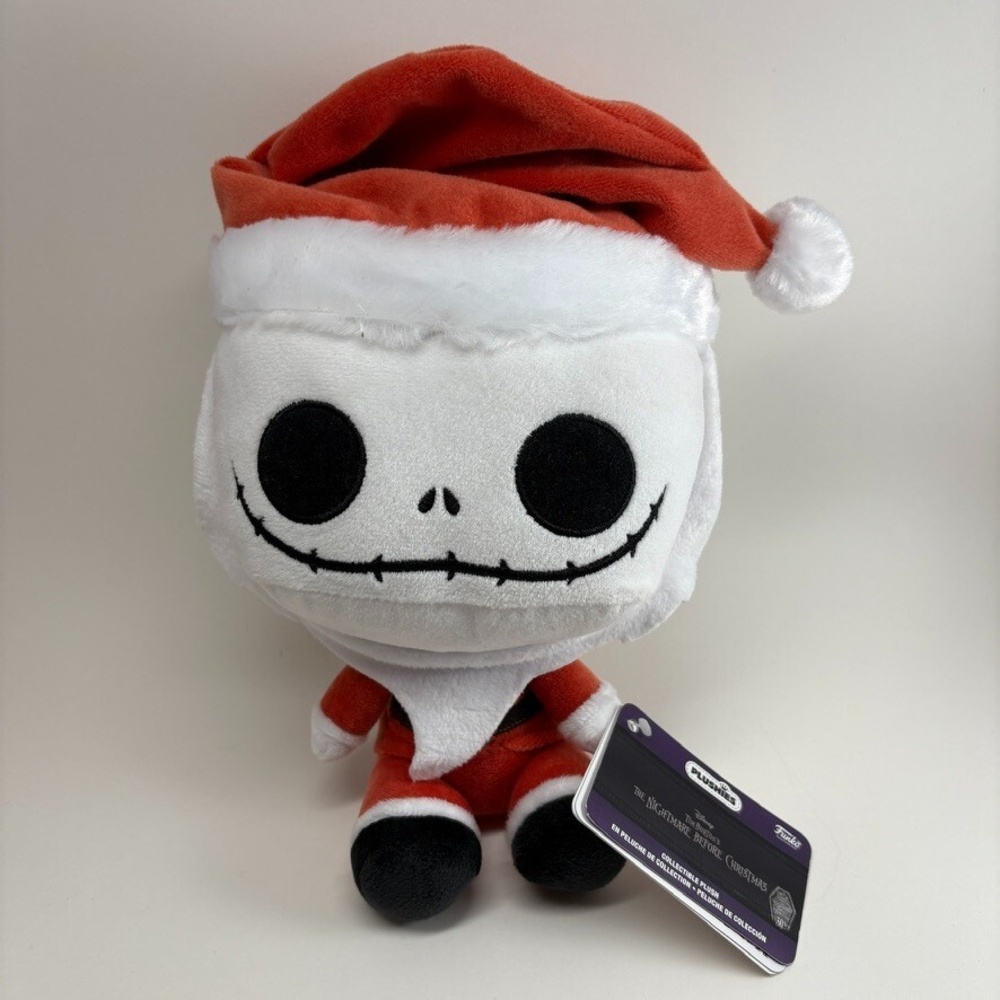 NEW Funko Plushies Disney The Nightmare Before Christmas Jack Santa 7"‎ 30th Ann